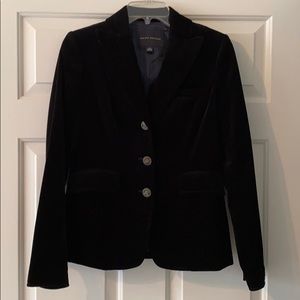 Black velvet blazer